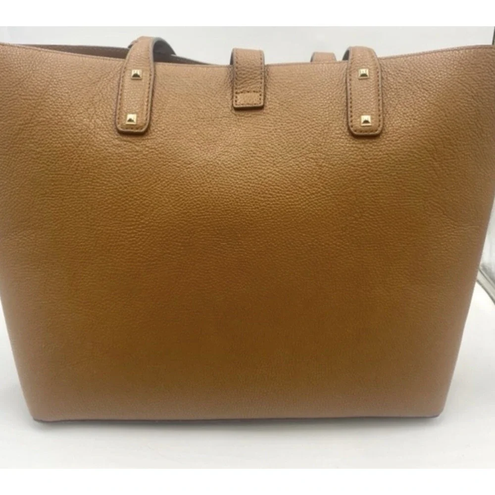 Michael Kors Karson Large Carryall Tote Saddle Luggage Leather (35T&GKRT3L)